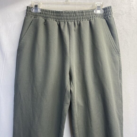 SPLENDID High-Rise Elastic Waist Joggers Pants Women Small Green Side Pockets - Picture 12 of 16